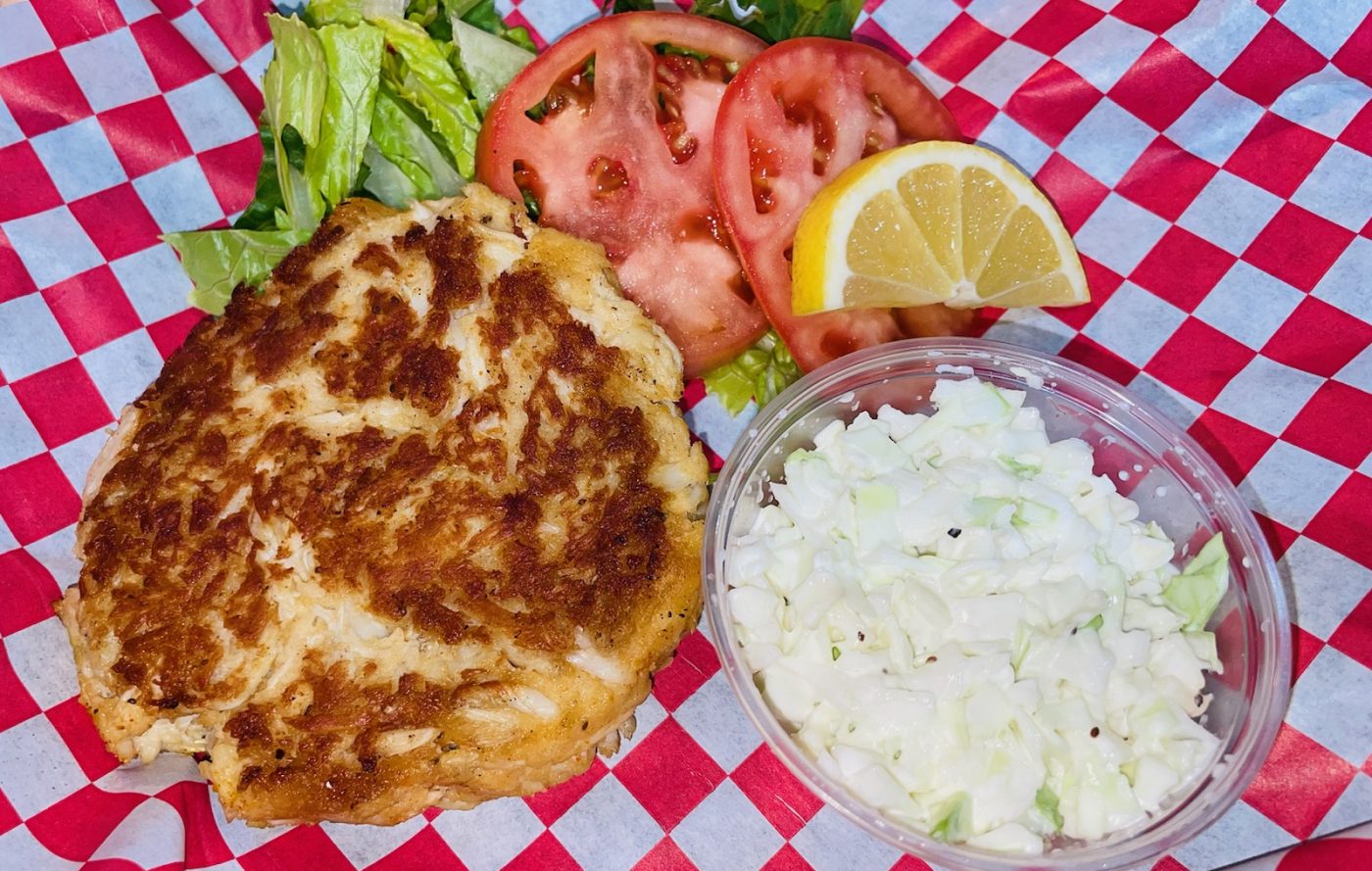 Food Crab Cake Basket