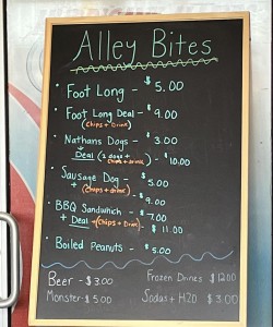 Alley Bites Menu Alley Bites Menu