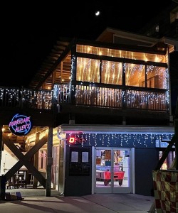 Restaurant Building Side Night Restaurant Building Side Night