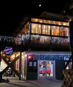 Restaurant Building Side Night Restaurant Building Side Night